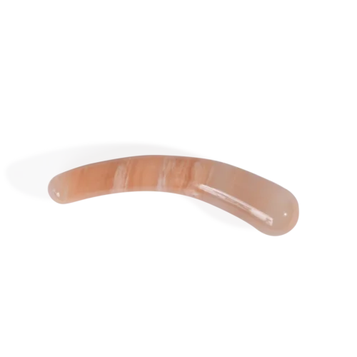 Pink Aventurine Curve Dildo