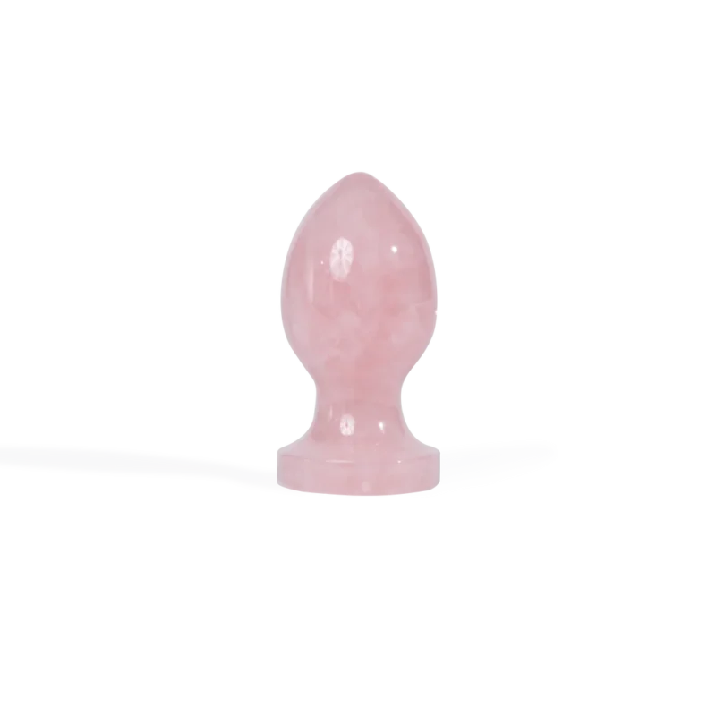 Rose Quartz Crystal Butt Plug