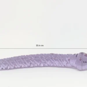 Purple Glass Dildo Pleasure Wand