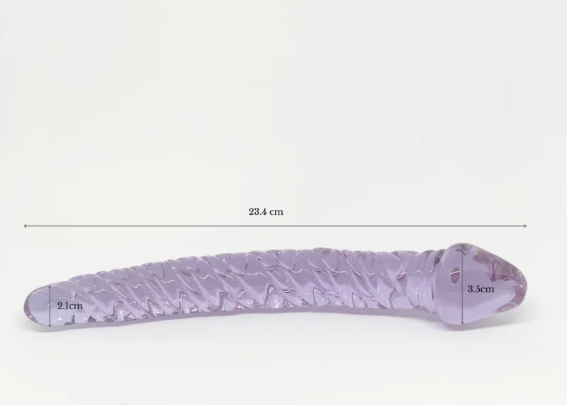 Purple Glass Dildo Pleasure Wand