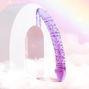 Purple Glass Dildo Pleasure Wand