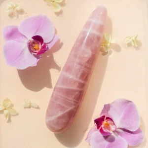 Rose Quartz Crystal Dildo